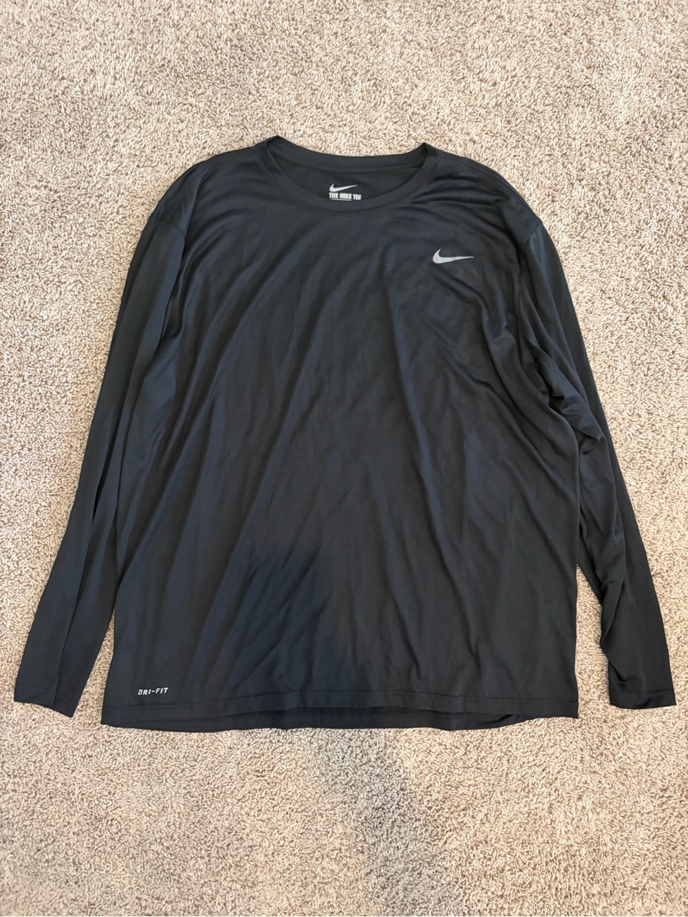 Nike Men’s Black Long Sleeve Dri-FIT Athletic Tee